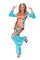 Fun World Groovy Hippie Women's Adult Halloween Costume Size Small/Medium (2-8) #1050